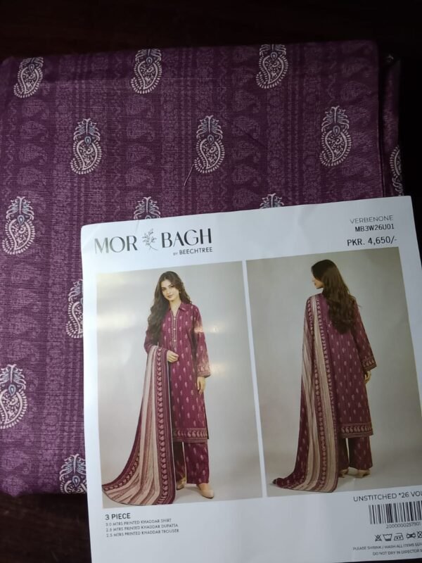 MOR BAGH by Beechtree (Khaddar 3 Piece) Free Shipping
