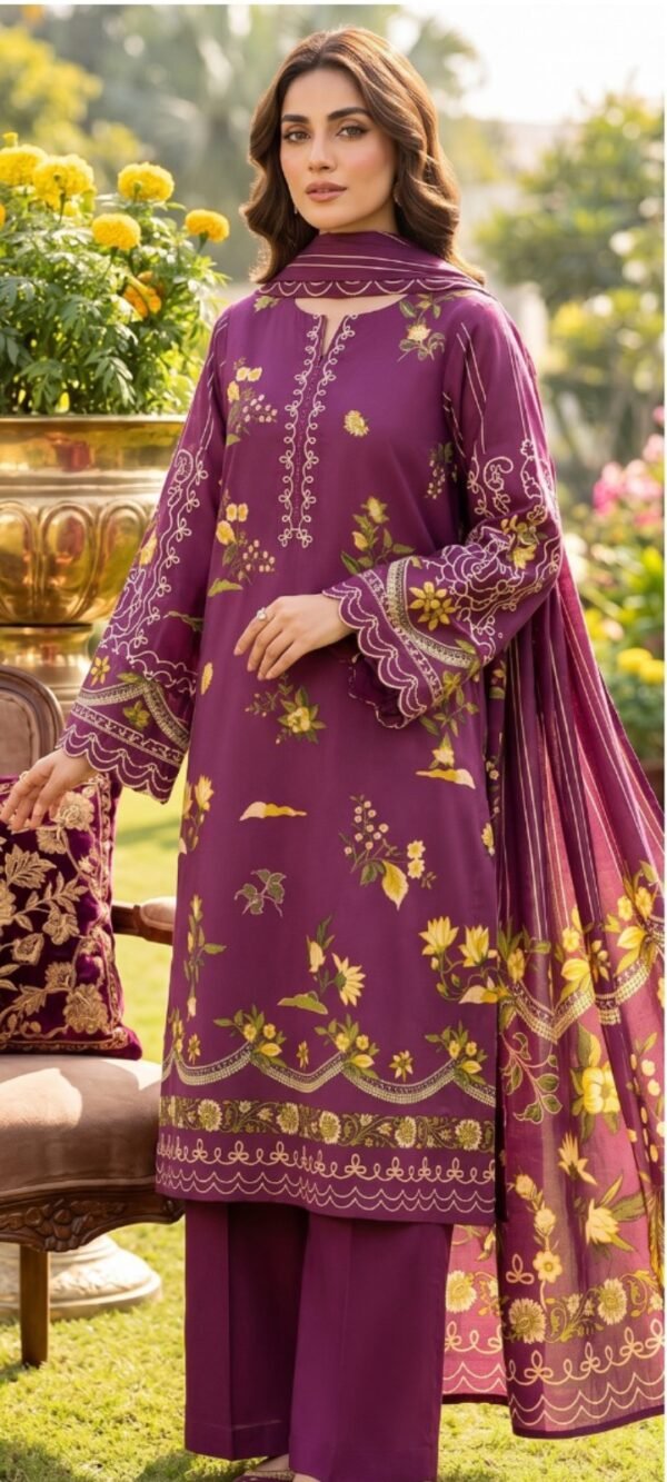 WhatsApp Image 2026-09-25 at 12.45.49 PM Noor Zahra By Irha (Shamray 3 Piece) Free Shipping