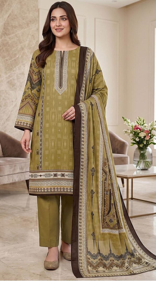 WhatsApp Image 2026-09-26 at 12.44.17 PM BIN SAEED by Arham (Linen 3 Piece)Free Shipping